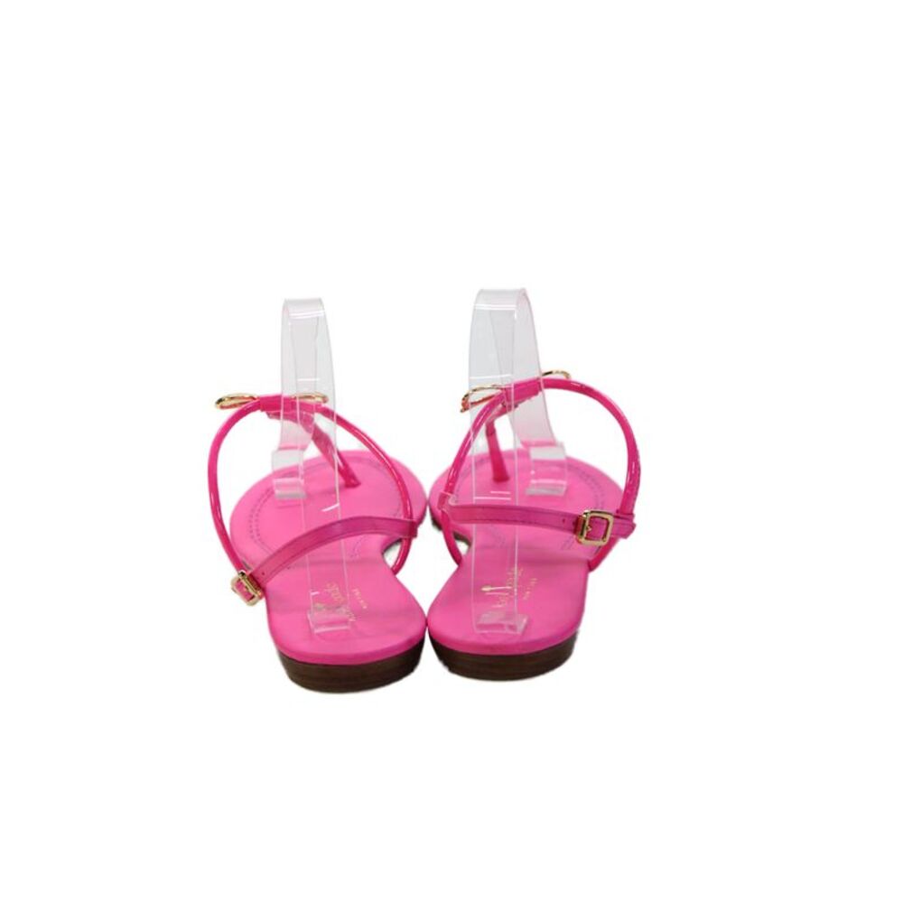 Kate Spade Womens Gold Tone Bow Accent Sandals Pink Size 8.5 - Picture 3 of 5